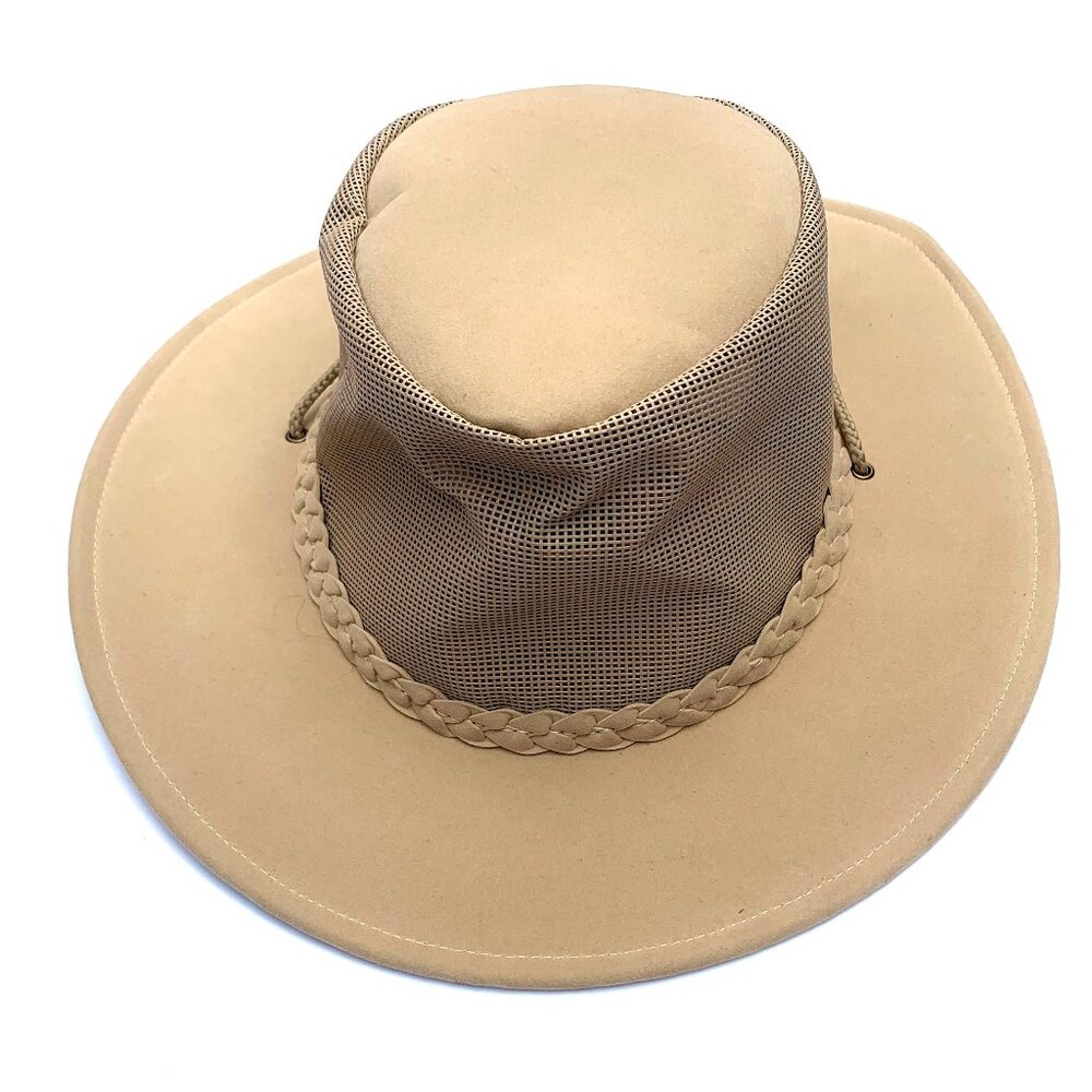 Kakadu Australia Soaka Breeze Hat 5H16 with Mesh Crown, Sand, Large NWT